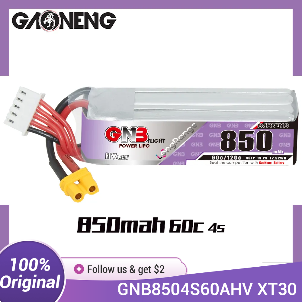 Drone Battery 3S - Akumulator LiPo GAONENG GNB 850mAh 4S