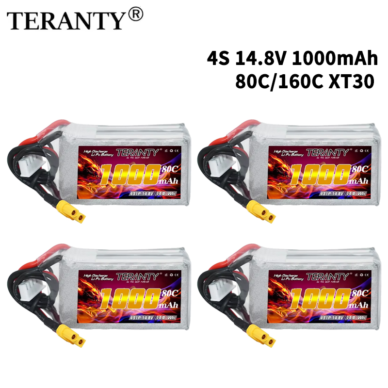 Drone Battery Plate - TERANTY 4S 1000mAh 14.8V 80C/160C Bateria