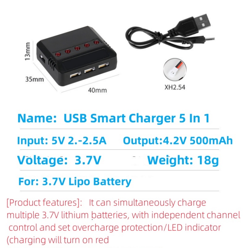 Syma X5HW X5HC X5C X5SW 3.7V 5 – Drone Battery Balance Charger recenzja i cena